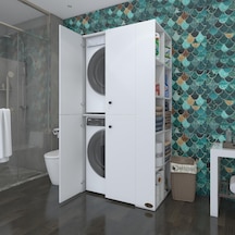 Kenzlife Çamaşır-Kurutma Makinesi Dolabı Kapaklı Fedyenka Byz 180 Çok Renkli