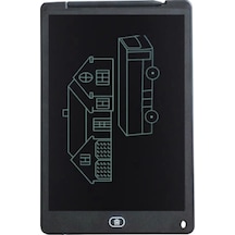 Elektronik 12" Siyah LCD Yazma Tableti Çizim ve Yazı Tahtası