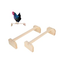 Ikili Set 40 X 12 X 8cm Ahşap Tavuklar Tüneme Standı, Büyük Kuş Standı, Pet Tavuk Büyük Kuş Için