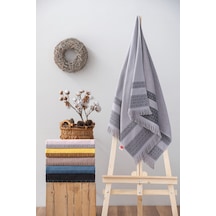 Cotton Box Twins Bukle Havlu 75x150 Gri Gri