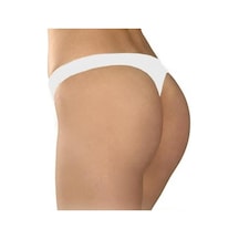 3 Adet Elite Life Bayan String Tanga Slip Külot 820 Beyaz