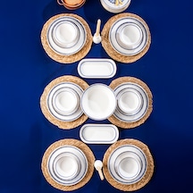 Perotti French Altın Yaldızlı Stoneware 27 Parça Yemek Takımı