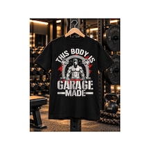Segungear Garage Made Erkek Regular Fit Baskılı Spor Tişört Siyah - 931511335 Siyah
