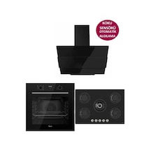 Ferre Icon Plus 75 Serisi QBL63CS-RS035-SMRCW600 3lü Cam Ankastre Set