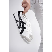 Etayger Erkek Sneakers Ayakkabı Siyah / Beyaz Beyaz