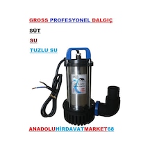 Gross 12Volt Dalgıç Pompa Süt Çekme Pompası Su Çekme Dalgıcı