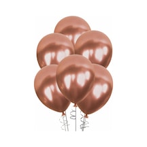 Balon Lateks Metalik Rose Gold 12'Li