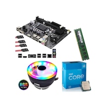 J-Tech İ3-2100 İşlemci + Turbox H61C 1155Pin Anakart  + 8 GB Ram + Rainbow CPU Fan Bundle Set