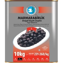 Marmarabirlik Doğal Yağlı Salamura 231-260 KB L Siyah Zeytin 10 KG
