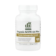 Dr. Murray's, Organic Ksm-66 As-hw-aga-ndha Plus, 60 Vegan Capsules