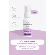 Pureviana Göz Kremi 30ml Kafein + Peptit + Hyaluronik Asit Morluk, Göz Altı Torbası Ve Karşıtı