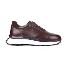 Shoetyle - Kahverengi Deri Bağcıklı Erkek Günlük Ayakkabı 250-2518-1003-kahverengi