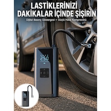 12v Uyumlu Çok İşlevli Akıllı Araç Lastik Pompası Yeni Nesil 1