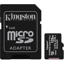 Kingston 128gb Canvas Select Plus Gen3 Micro Sdxc 100mb/s A1 Hafıza Kartı, Sdcs3/128gb