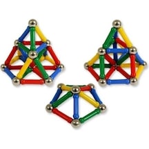 37 Parça Manyetik Blok Eğitici Oyuncak Set Piramit Zihin Gelişimi