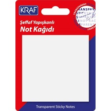 Yapışkanlı Not Kağıdı 76x76 50 Yp. Şeffaf 7676tr