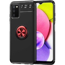 Galaxy Uyumlu A03s Kılıf Klfs Ravel Silikon Kapak - Siyah-kırmızı Siyah-kırmızı
