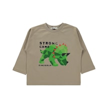 Civil Boys Strong Game Baskılı 2-5 Yaş Sweatshirt Km - Bej
