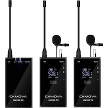 Ckmova Um100 Kit-2 Ultra Kompakt Uhf Kablosuz Yaka Mikrofon Set