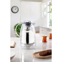 1.5 Lt Isı Yalıtımlı Çay Ve Soğuk Su Termosu Şeffaf 12 Saat Sıcak Tutar& İçi Camdır Genel