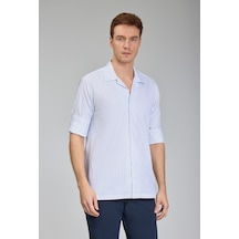 Bisse Regular Fit Apaj Yaka Beyaz Spor Erkek Gömlek Gmczg1722300204 D01 Beyaz