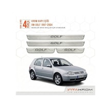Volkswagen Golf 1997-2004 Uyumlu Satine Krom Kapı Koruma Eşiği 4