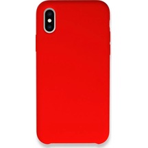 Newface Apple, Uyumlu iPhone X Kılıf Lansman Legant Silikon - Kırmızı