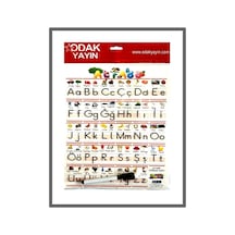 Odak Yayın Alfabe Kartı Kalemli A4