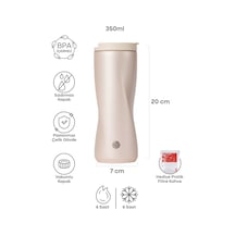 Espressolab Paslanmaz Vakumlu Kapaklı Çelik Sarı Termos No:138 350 ML