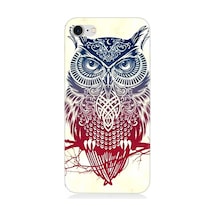 Apple Uyumlu iPhone 8 Silikon Kılıf Mistik Tribal Baykuş