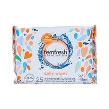 Femfresh Genital Bölge Yıkama Islak Mendili 25li - 8 Adet Tarı