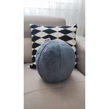 Top Kırlent Yastık 1 Büyük Antrasit 42 Cm