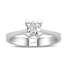 Lova 0,50 Karat Efektli Pırlanta Tektaş Yüzük - 1070092