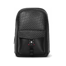 Mont Blanc Montblanc M Gram 4810 Tokalı Sırt Çantası 130019 Siyah