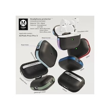 Movenchy Apple Airpods Pro 2 2.nesil Mo-a8 Armor Kılıf - Rainbow