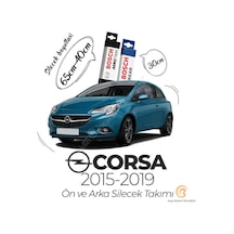 Opel Corsa E Ön Arka Silecek Seti 2015-2019 Bosch Aerotwin