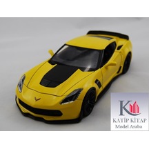 Welly 2017 Chevrolet Corvette Z06 1 24 Sarı Model Araba