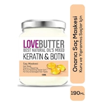 Love Butter Kuru ve Yıpranmış Saçlar İçin Keratin&Biotin Onarıcı Saç Maskesi 190 ML