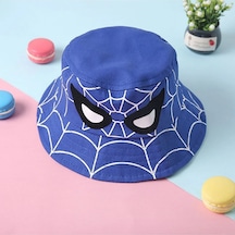Shopiolog Çocuk Kova Şapka Erkek Örümcek Adam Balıkçı Kova Şapka Spiderman