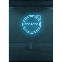 Twins Led Rent A Carlara Özel Volvo Logo Neon Tabela Buzmavisi Model:model:29103366 Buz Mavisi