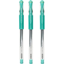 Uniball Signo Needle 0.38 İğne Uçlu Jel Kalem Zümrüt Yeşili Üç Adet