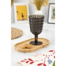 Allegra Füme Kadeh Bardak - 450 Ml Tekli Akrilik Malzeme - Cam Değildir Kırılmaya Dayanıklı Sarı