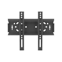 Sabit Tv Askı Aparatı 22-42 İnç Duvara Montaj Aparatı - 20 Kg Taşıma Kapasitesi, Maksimum 250x250 Mm Vesa Uyumlu, Siyah Metal