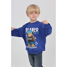Toontoy Kids Toontoy Erkek Çocuk Dreamer Ayı Baskılı Sweatshirt Saks