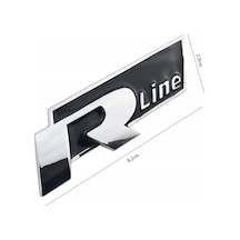 R-Line Yapıştırmalı Logo-Siyah / Yacı147 (546180406)