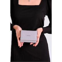 Just Polo Kadın 6 Kart Bölmeli Fermuarlı Ve Çıtçıt Kapamalı Şık Cüzdan Shopper Gri Just Polo Kadın 6 Kart Bölmeli Fermuarlı Ve Çıtçıt Kapamalı Şık Cüzdan Shopper Gri