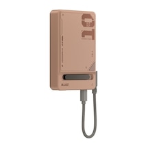 Pd 20w 5000mah Mf Magsafe Wireless Kablosuz Uyumlu Stand Type-c To Type-c Powerbank Şarj Aleti Pembe