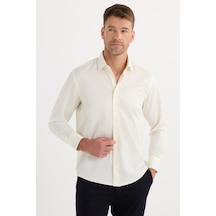 Tudors Erkek Regular Fit Klasik Kesim Pamuklu Düz Ekru Gömlek-35824 Ekru Tudors Erkek Regular Fit Klasik Kesim Pamuklu Düz Ekru Gömlek-35824 Ekru