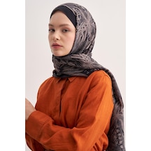 Carell Lily Siyah Vela Floş Şal Çok Renkli