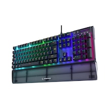 Full Rgb Carbon Mekanik Klavye Qbilek Destek Blue Gaming Klavye Oyuncu Klavye Antighosting Hot Swap